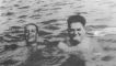 Banho de mar em Pirangi, 1954, com o governador do Rio Grande do Norte, Sylvio Piza Pedroza
